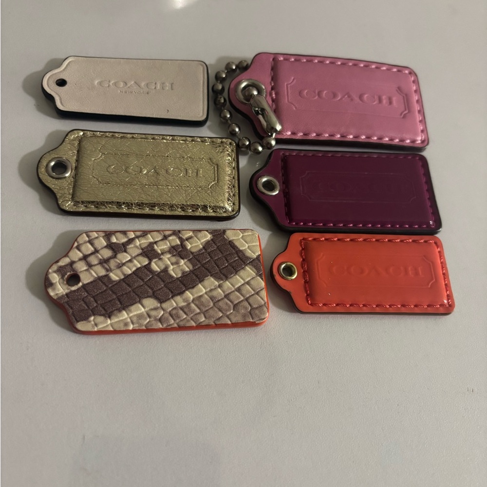 Coach Colorful Bag Tag Set